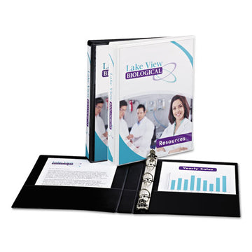 Avery® Mini Size Durable View Binder With Round Rings, 3 Rings, 1" Capacity, 8.5 X 5.5, White freeshipping - TVN Wholesale